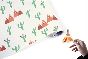 Teepee Wigwam Indian Pattern