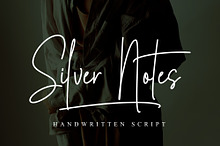 Silver Notes // Handwritten Font