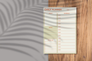 Daily Planner Sheet Design -29