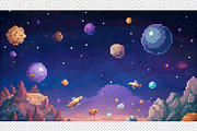 Alien Planet Pixel Art Background, a Background Graphic by minhm2m (Thumbnail 4 of 12)
