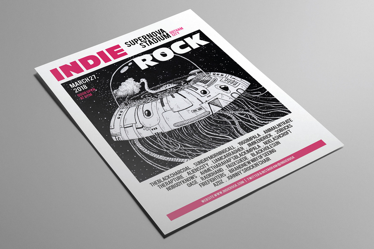 Hand Drawn Dinosaur Alien Flyer, a Flyer Template by ashenterprise (Photo 2 of 3)