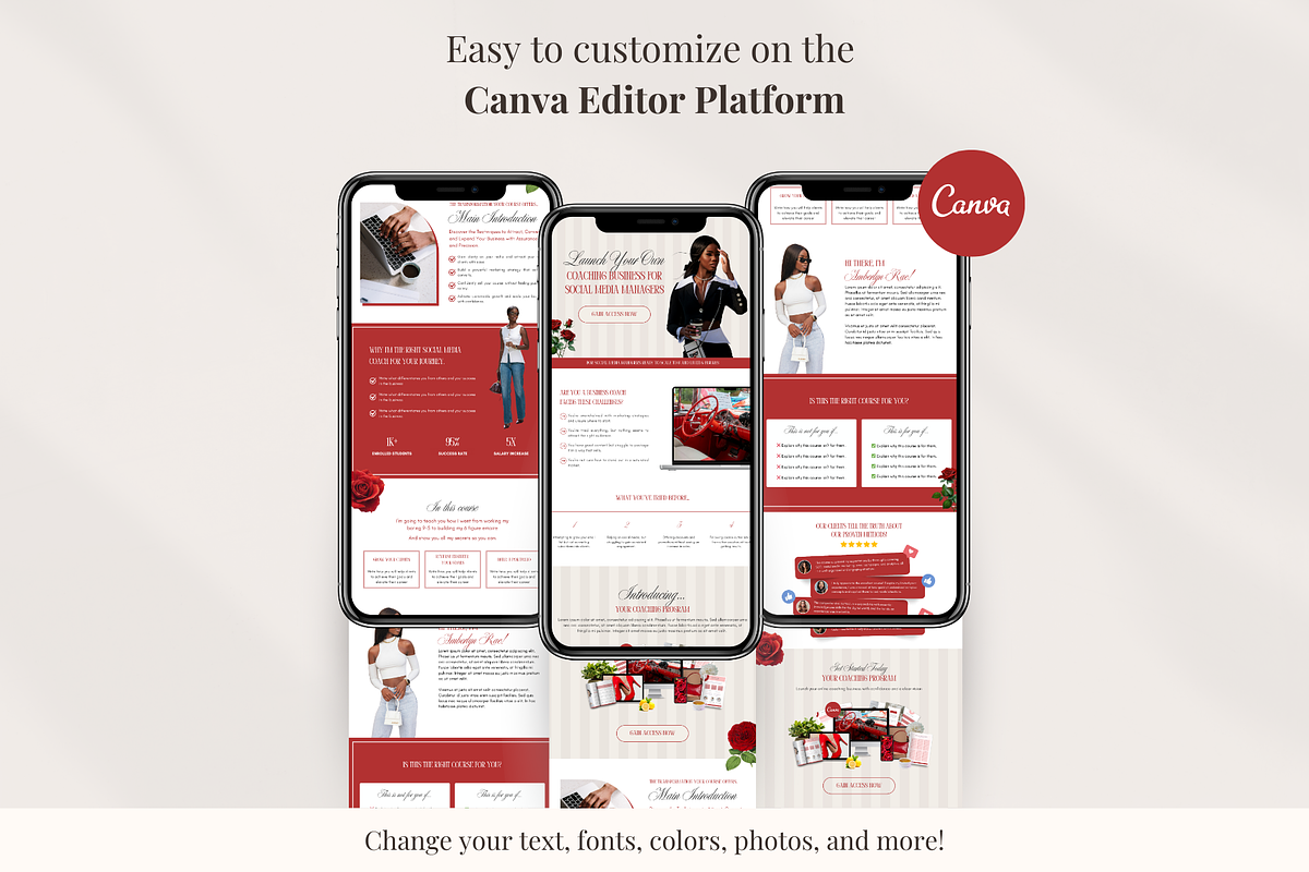Stan Store Sales Page Template, a Landing Page Template by GlamWebDesigns (Photo 2 of 11)