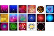 17 Sacred Indian Meditative Yantras, an Object Illustration by Kseniya-Omega (Thumbnail 2 of 8)