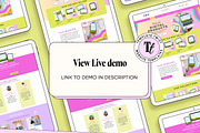 Rainbow Wix Website Template, a Wix Template by Template Twist Shop (Thumbnail 3 of 10)