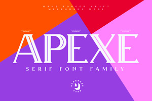 Apexe - Serif Font Family
