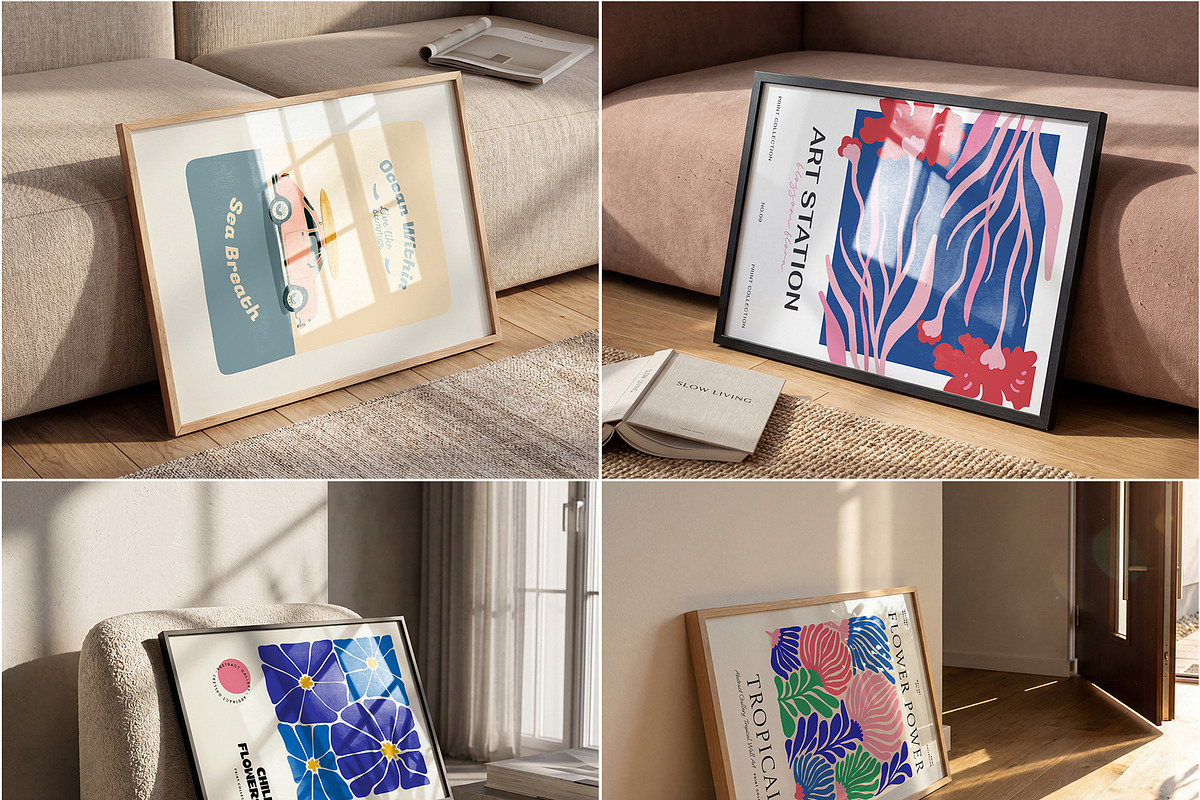 60+ Landscape Frame Mockup PSD, a Household Mockup by MockupShopi (Photo 5 of 20)
