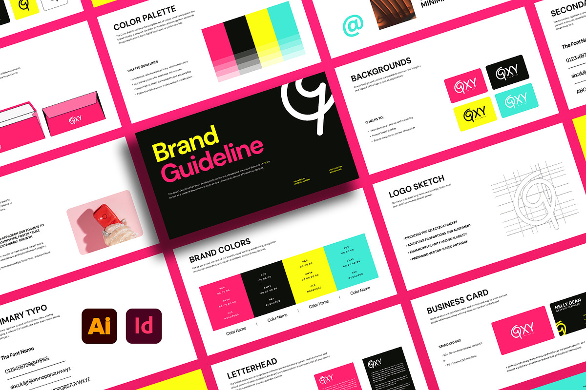 COLOR | Brand Guidelines Template, a Presentation Template by Artisan Vibes (Photo 1 of 10)