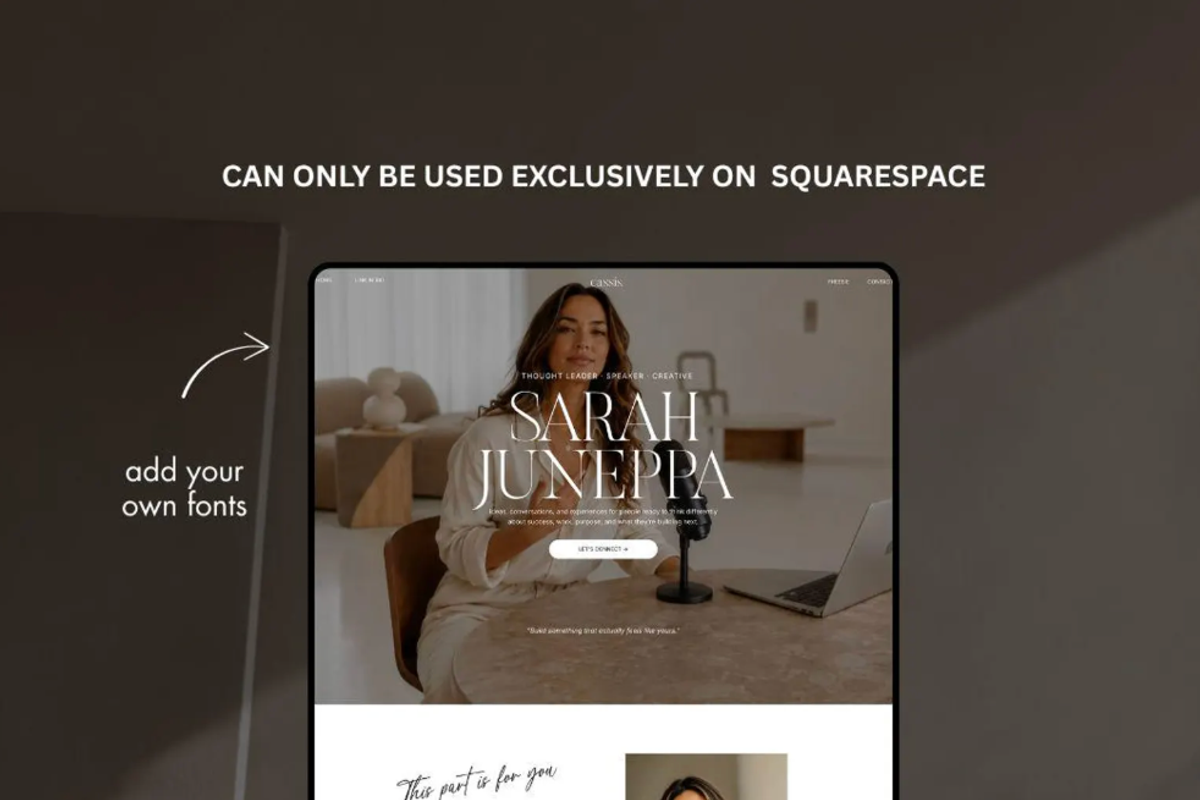 Squarespace Personal Brand Website, a Squarespace Template by JOA CREATIVE LAB (Photo 5 of 6)