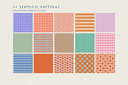 Retro Summer Seamless Patterns, a Pattern Graphic by Sweet Fig (Thumbnail 4 of 11)