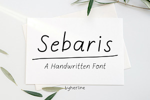 Sebaris Handwritten Font