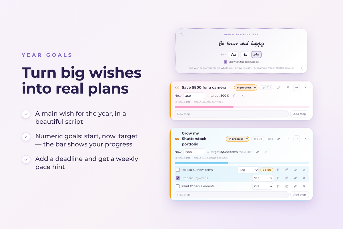 INTERACTIVE Weekly planner Moonweek, a HTML Template by Eves_Aquadreams (Photo 13 of 15)