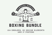 Vintage Boxing Bundle, a Branding & Logo Template by AkimD (Thumbnail 1 of 8)