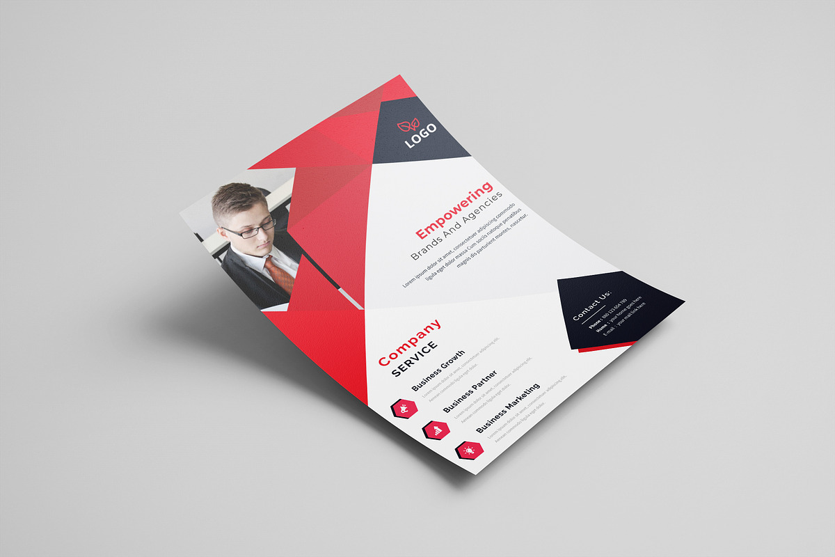 Corporate Business Flyer Template, a Flyer Template by UI_Expert (Photo 1 of 3)