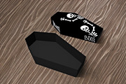 Halloween coffin favor-3d papercraft, a Print Template by PAPER amaze (Thumbnail 1 of 4)