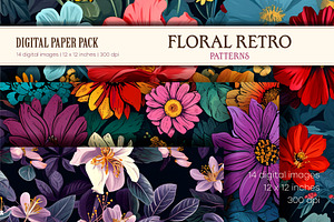 Floral Patterns 16. Retro