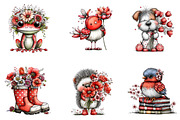 Whimsical Spring Clipart Bundle, an Illustration by CreationArt (Thumbnail 3 of 7)