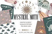 Mystical Moth, an Illustration by DysenkaArt (Thumbnail 1 of 6)