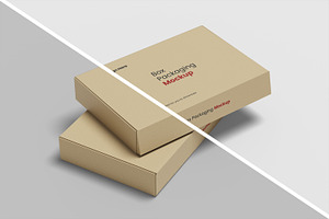 Minimalist Box Packaging Mockup