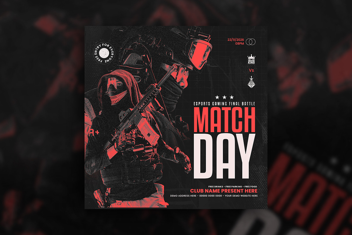 Esports Social media template design, a Social Media Template by Tanmoy Topu (Photo 6 of 7)
