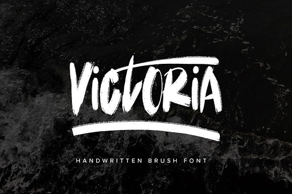 Victoria - Handwritten Brush Font preview 8