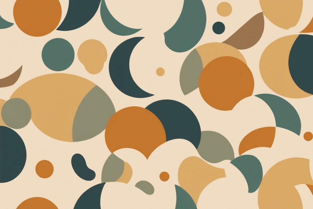 40 Retro Mid Century Shapes Pattern, a Pattern Graphic by adenpinkstore (Photo 11 of 12)