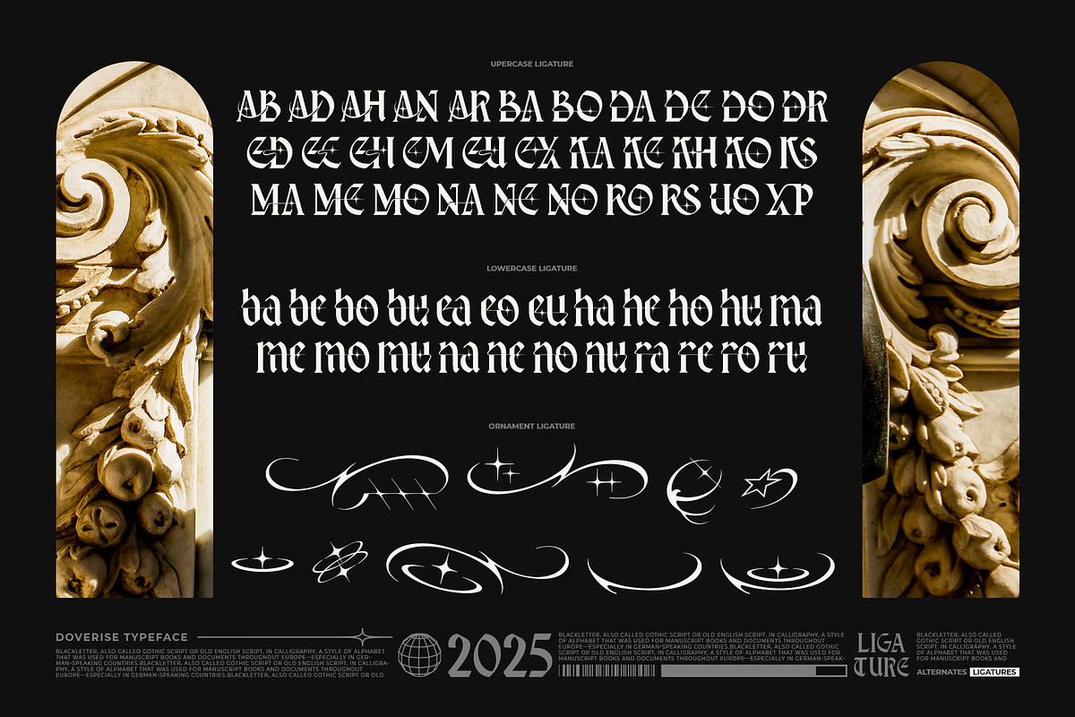 Doverise Typeface, a Blackletter Font by alit design (Photo 18 of 20)