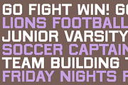 FOOTBALL SEASON Sporty Block Font, a Sans Serif Font by Blush Font Co. (Thumbnail 2 of 6)