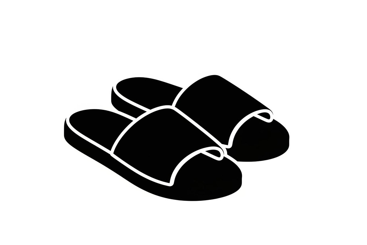Minimal House Slippers Silhouettes, a Graphic by hafijul (Photo 6 of 14)