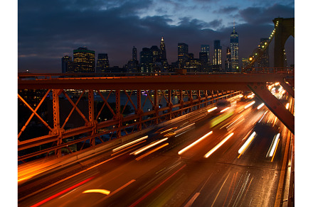 Long exposure shot of cars leaving, an Architecture Photo by Oleksandr Berezko