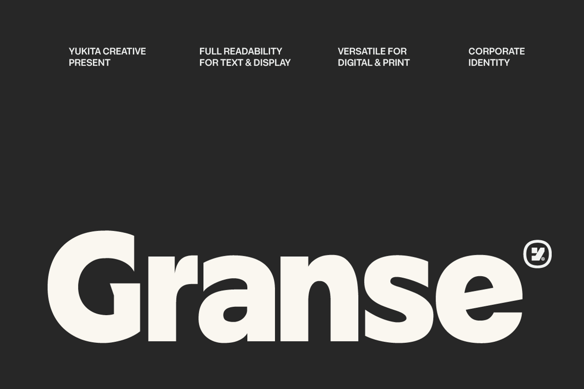 Granse - Modern Sans Serif, a Sans Serif Font by Yukita Creative (Photo 1 of 10)