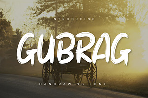 Gubrag - Brush Handwritten Font