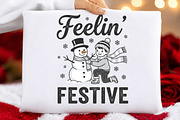 Feelin' Festive Christmas PNG, a Seasonal Illustration by DreamCafeArt (Thumbnail 5 of 7)