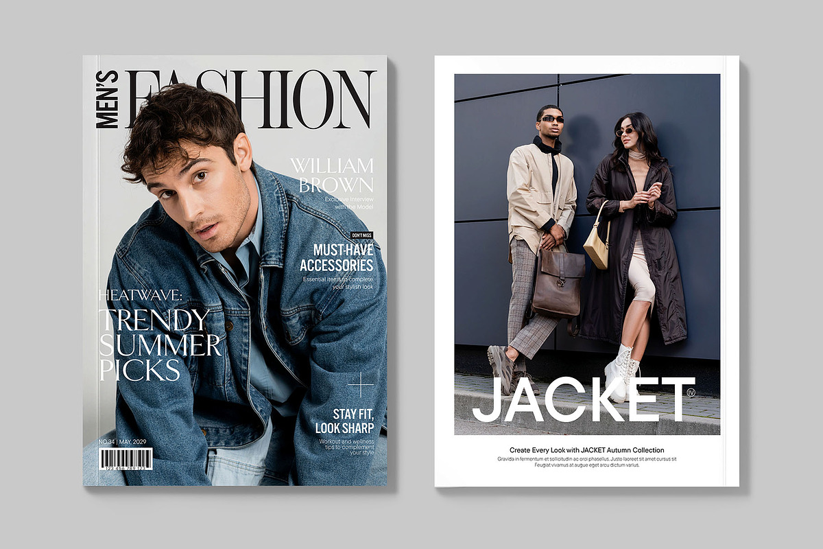 Men's Fashion Magazine Template, a Magazine Template by BrandPacks (Photo 5 of 6)