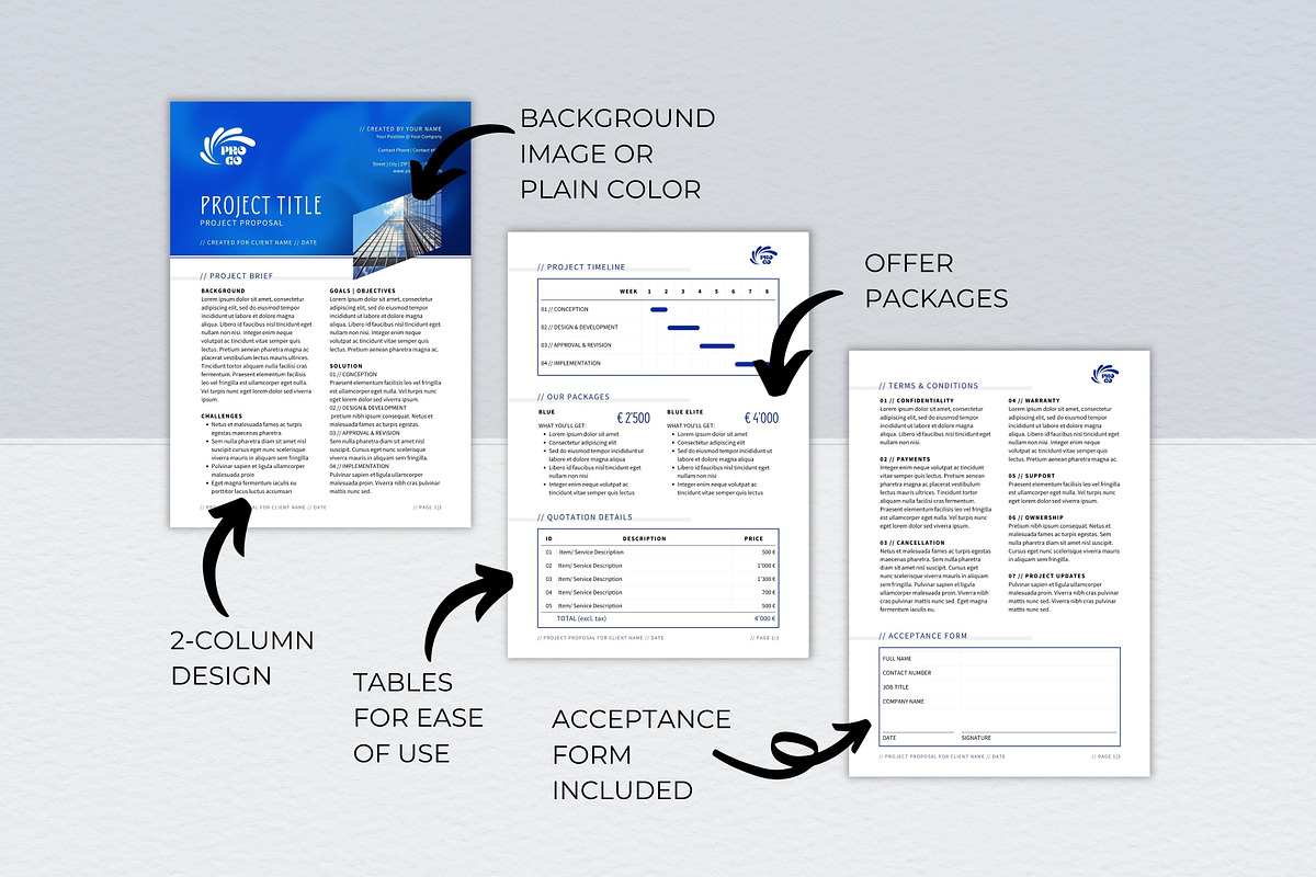 Compact Project Proposal Template preview 6