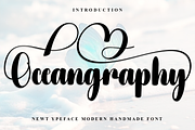 Oceangraphy, a Handwritten Font by InermediaSTUDIO (Thumbnail 1 of 8)