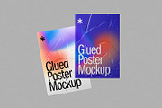 Glued Poster Mockups, a Mockup by artimasa (Thumbnail 4 of 5)