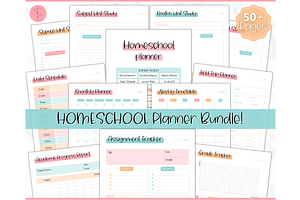 Homeschool Planner Printable - 50 Pg