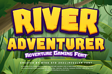 River Adventurer - Block Font