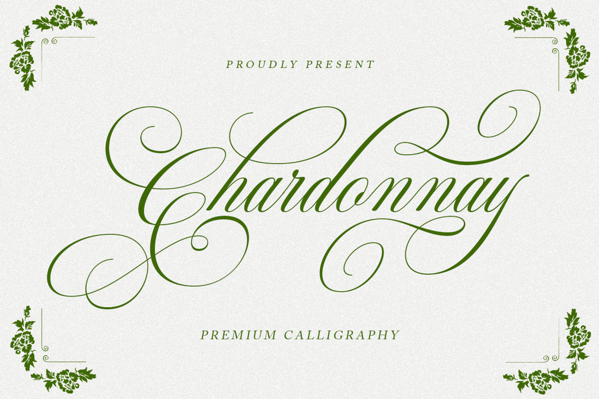 Chardonnay Script, a Script Font by Has_rizal (Photo 11 of 11)