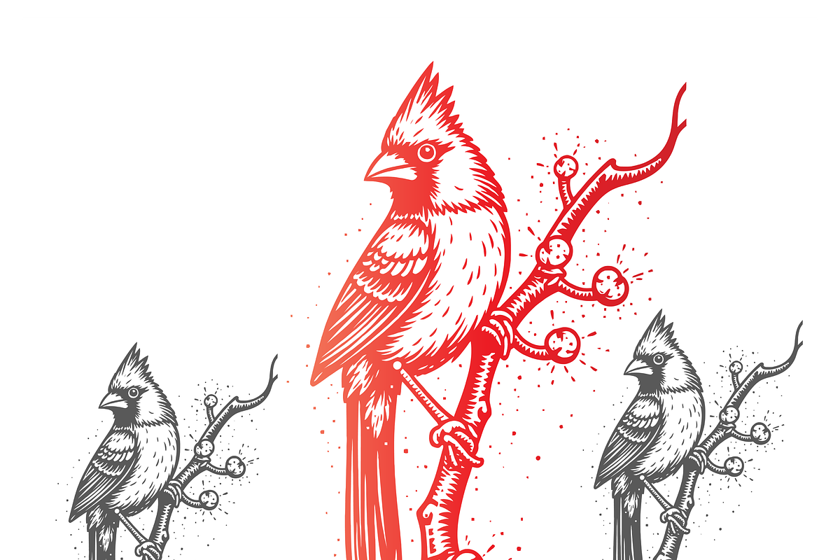 Elegant Bird Illustration, an Empty State Illustration by CarWrap design (Photo 1 of 4)