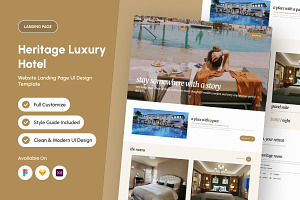 Elan House - Heritage Hotel Landing, a Landing Page Template by productype1