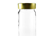 Clear Glass Jar with Gold Metal Lid, a Packaging Mockup by Professional Assets (Thumbnail 3 of 5)