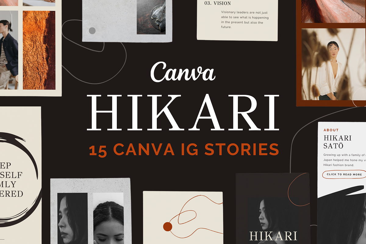 15 CANVA IG STORIES | HIKARI THEME, a Social Media Template by OEN Design (Photo 1 of 3)