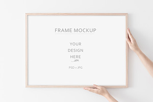 Wooden Frame Mockup Bundle.