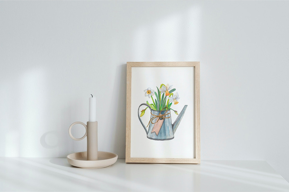 Narcissus mood & little things, an Illustration by WatercolorAnn (Photo 5 of 11)