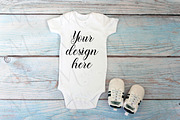 29 Baby Bodysuit mockup bundle., a Print Template by MockupMarket (Thumbnail 21 of 30)