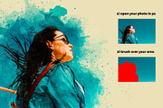 Mixed Watercolor Photoshop Action, an Action Add-On by Design Forest (Thumbnail 2 of 6)