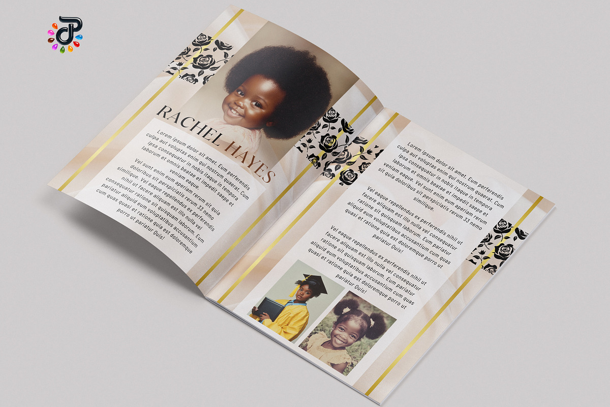 Elegant Canva Obituary Template, a Flyer Template by Protech Design ENT (Photo 6 of 9)