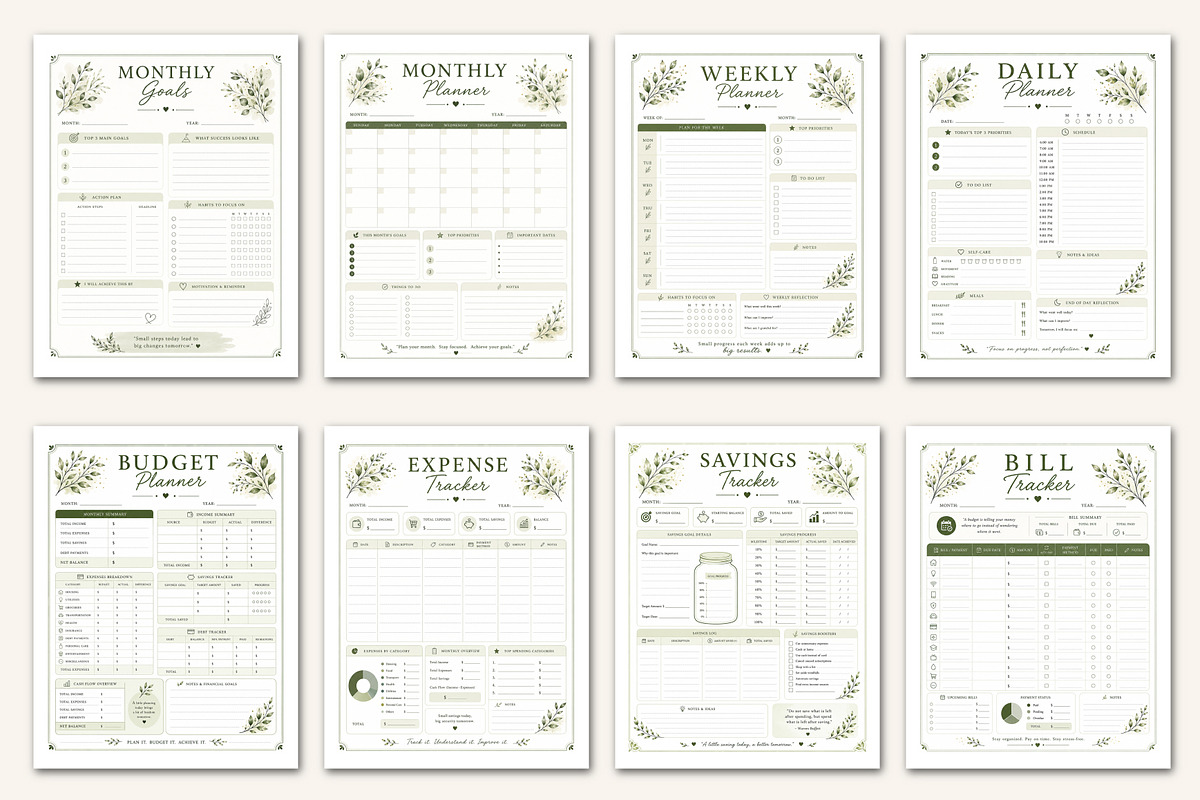 Standard 2027 Planner Structure, a Stationery Template by Designmela01 (Photo 2 of 5)