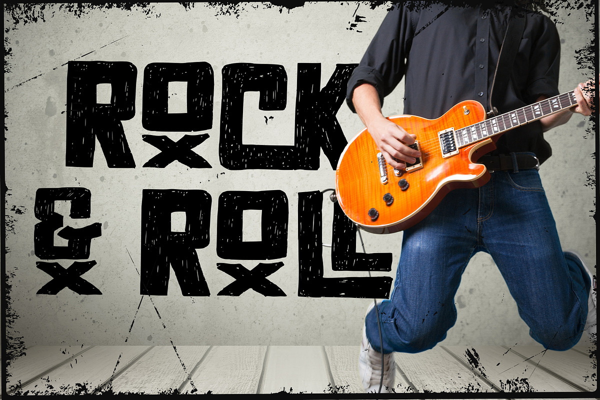 Rocker Squad, a Sans Serif Font by Letterara (Photo 4 of 6)